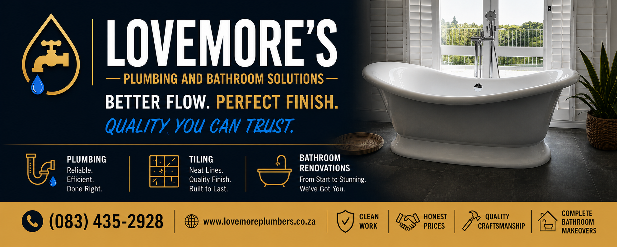 Lovemore's Plumbing Expert Advice Guarantee